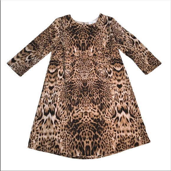 Everly Dresses & Skirts - Everly Tiger Animal Print Tent Long Sleeve Dress S